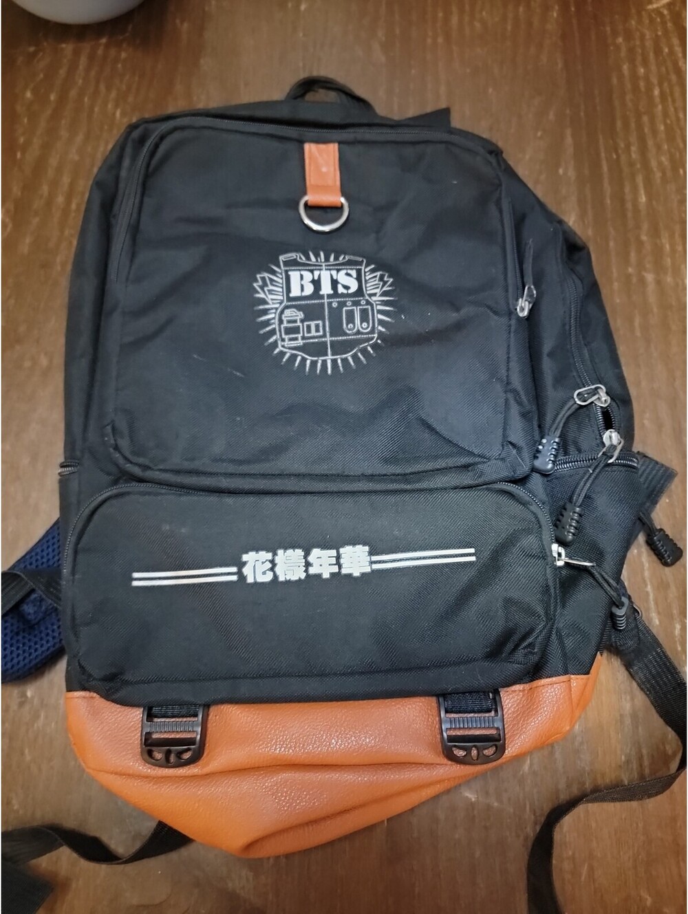 BTS K-Pop Black Backpack Laptop Pocket, New Without Tags